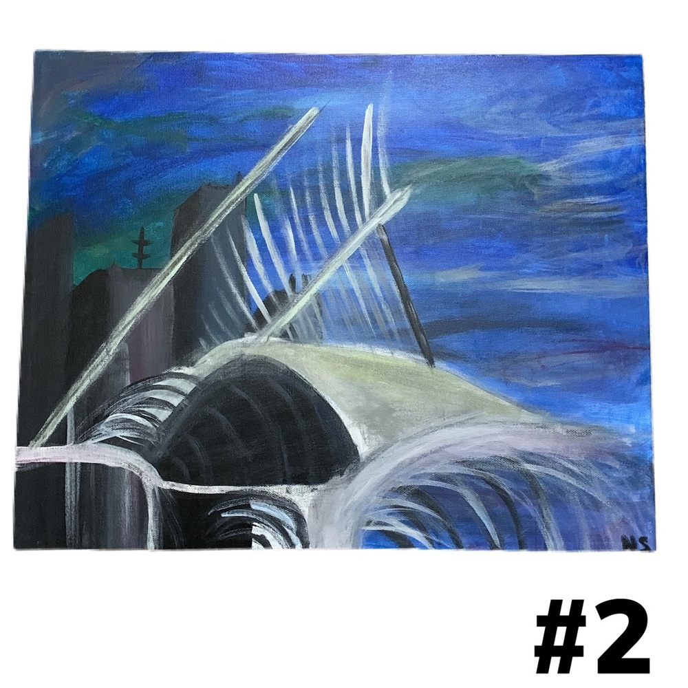 MILWAUKEE ART MUSEUM PAINTING - Picture 4 of 7